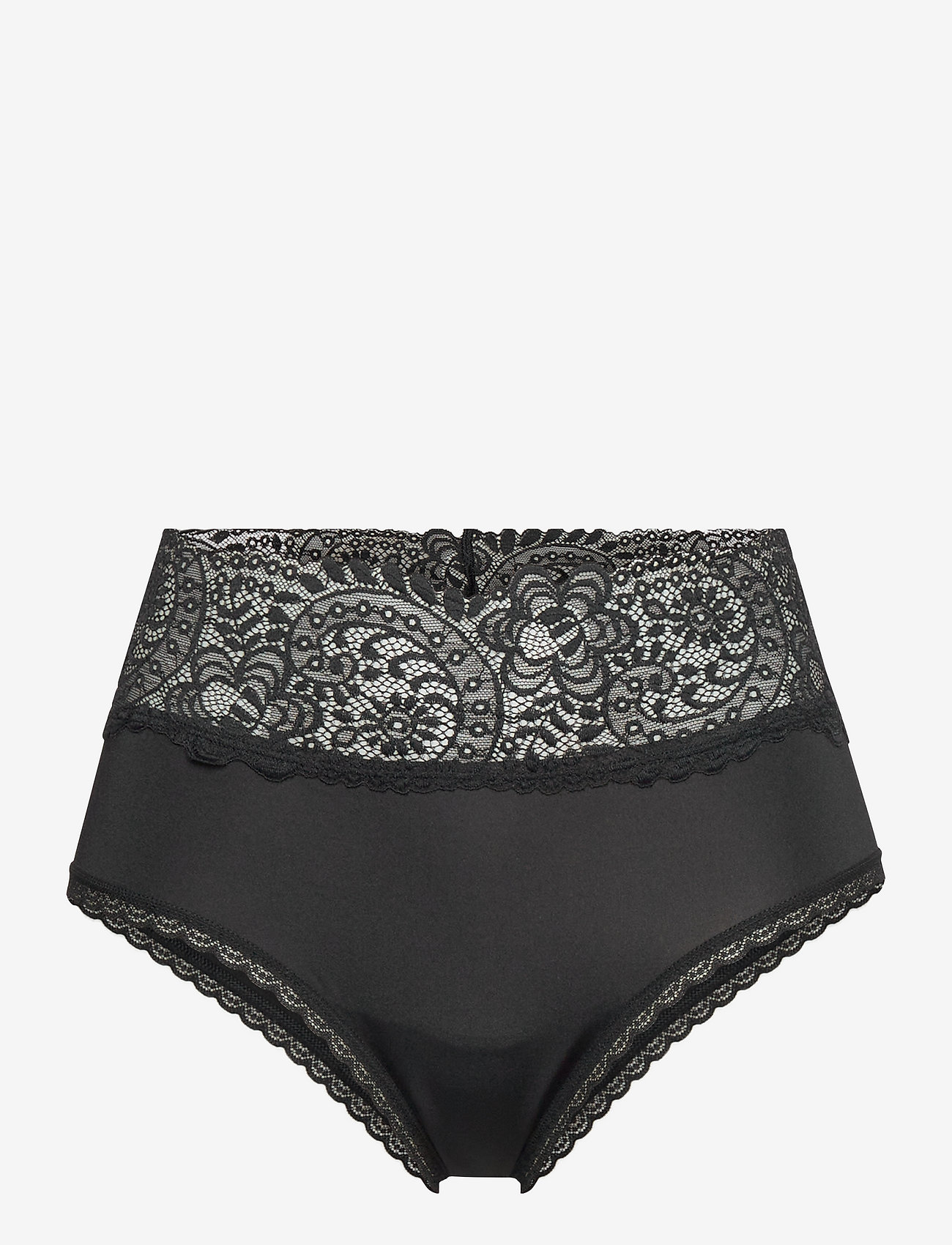 Aerie - 10CM FAR OUT LACE CHEEKY (SOLID) - true black - 0