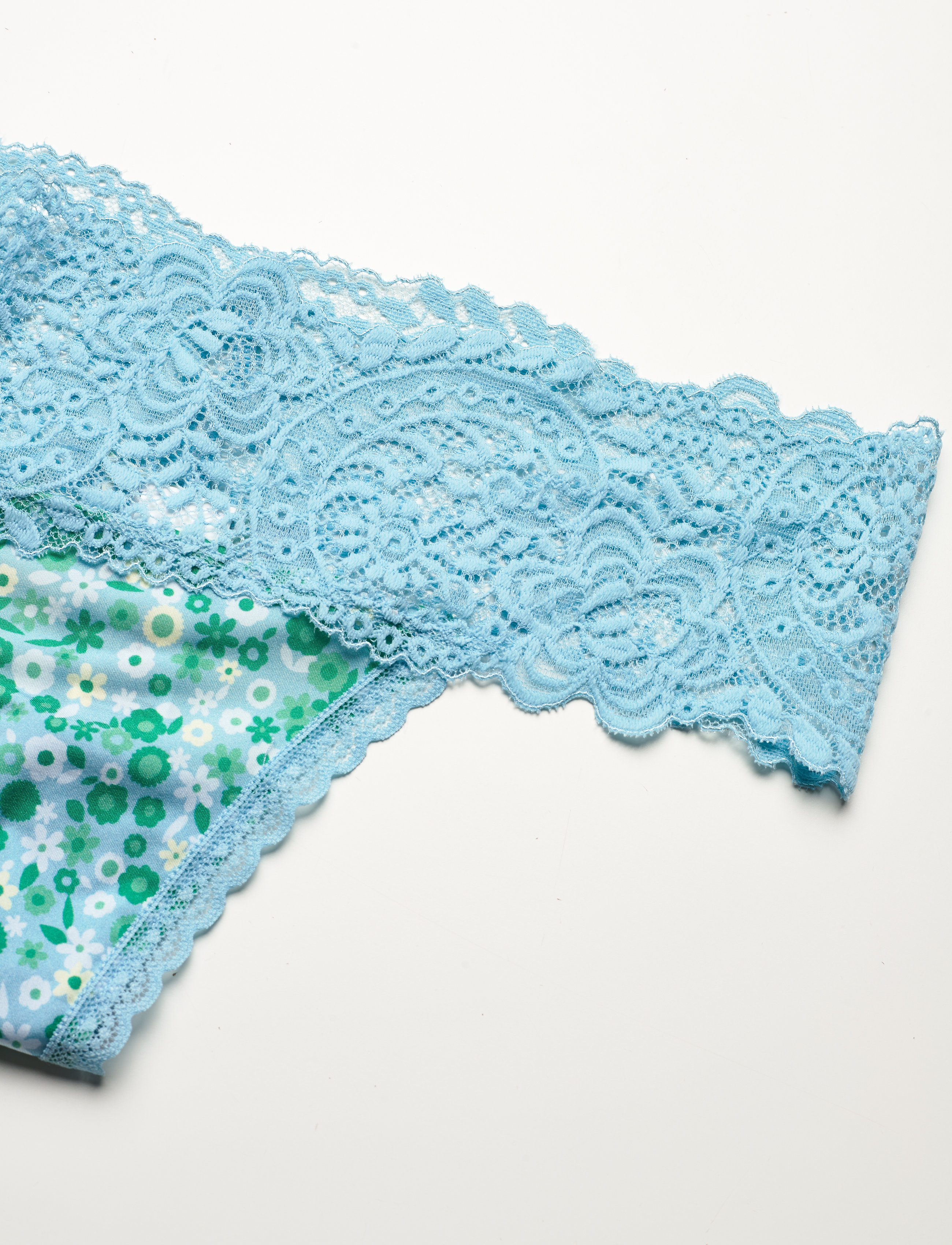 Aerie - 10CM FAR OUT LACE THONG (PRINTED) - turquoise - 2