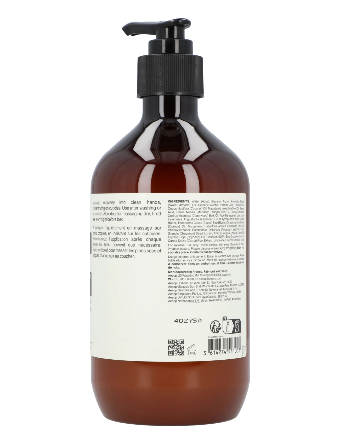 Aesop - Resurrection Aromatique Hand Balm - håndcremer - clear - 1