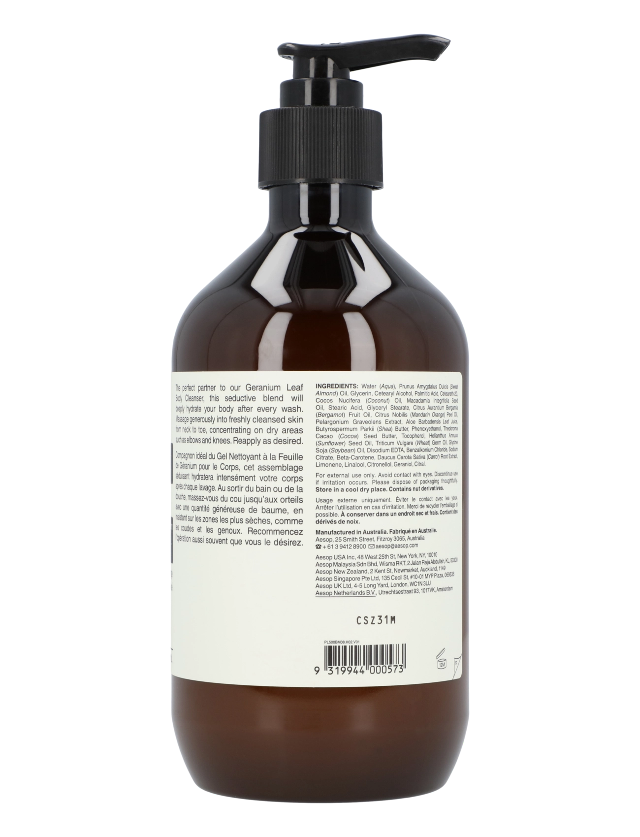 Aesop - Geranium Leaf Body Balm - lotion & creme - clear - 1