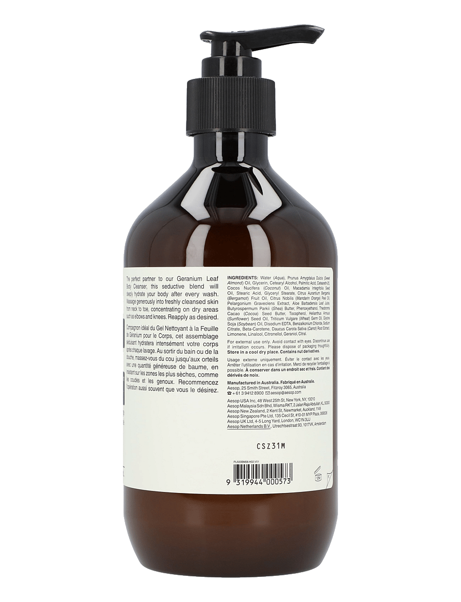 Aesop - Geranium Leaf Body Balm - lotion & cream - clear - 1