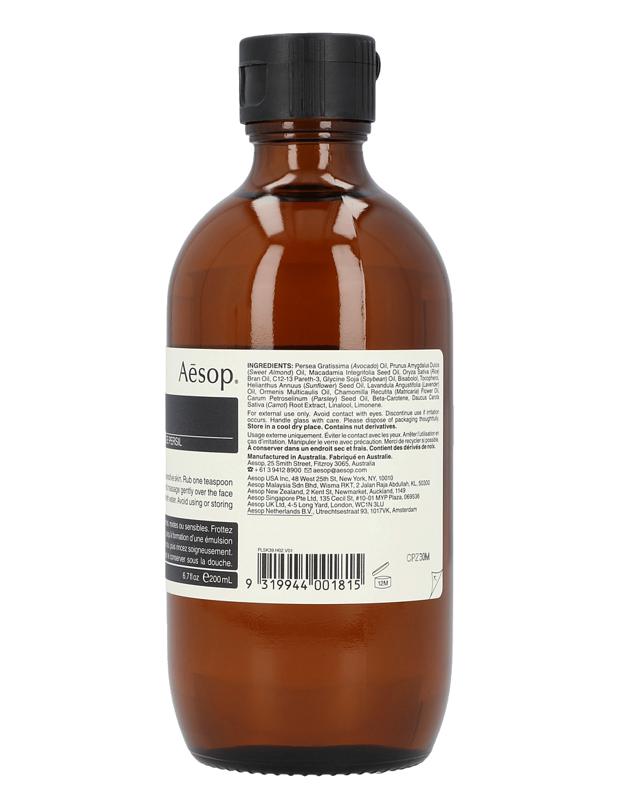 Aesop - Parsley Seed Facial Cleansing Oil - rengöringsolja - clear - 1