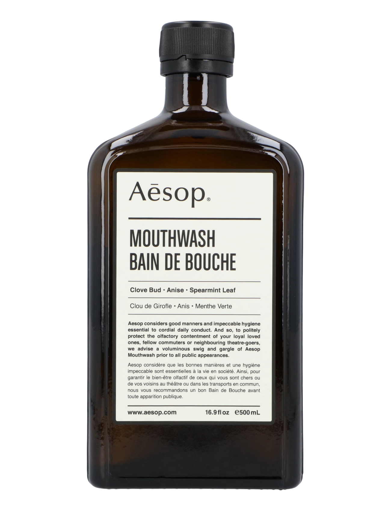 Aesop Mouthwash, 500 ml, Nude, Mundhygiejne > Mundskyllemiddel, Dame