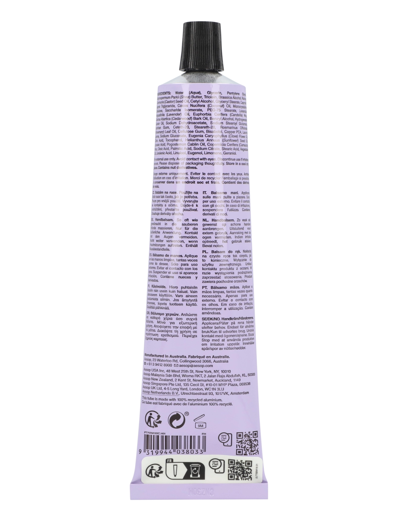 Aesop - Eleos Aromatique Hand Balm - håndcremer - clear - 1