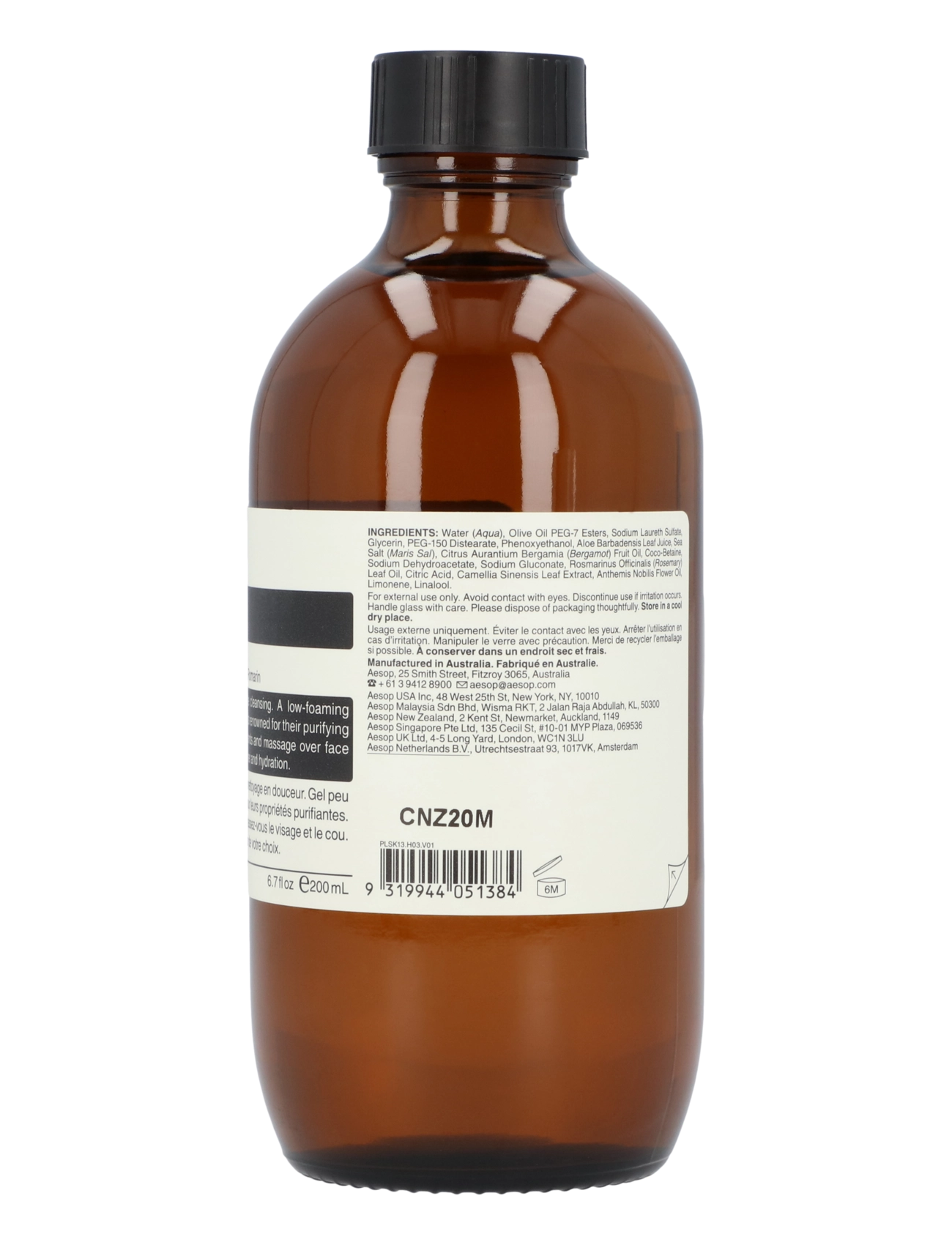 Aesop - Fabulous Face Cleanser - rengöringsgel - clear - 1