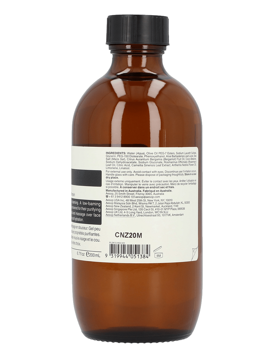 Aesop - Fabulous Face Cleanser - puhdistusgeelit - clear - 1