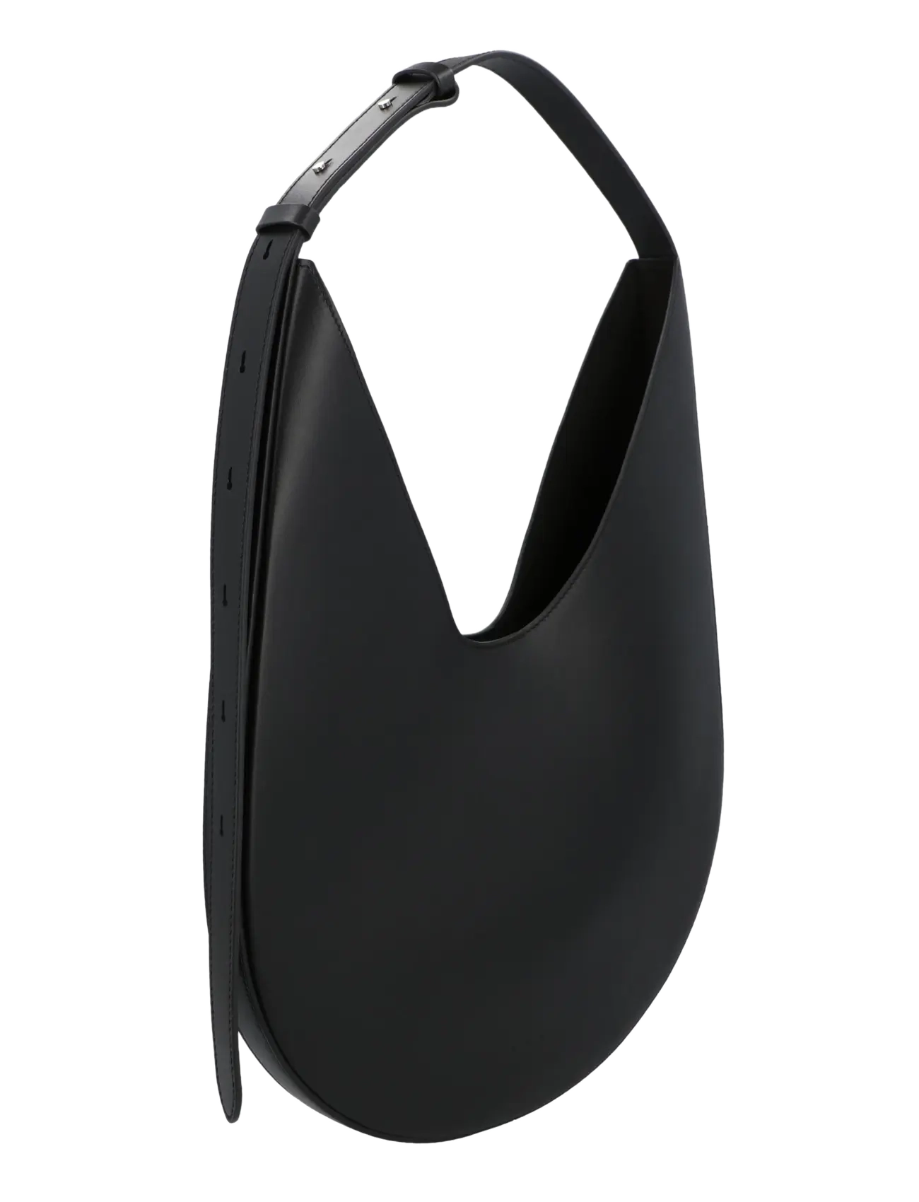 Aesther Ekme - Hobo leather shoulder bag - schultertaschen - black - 1