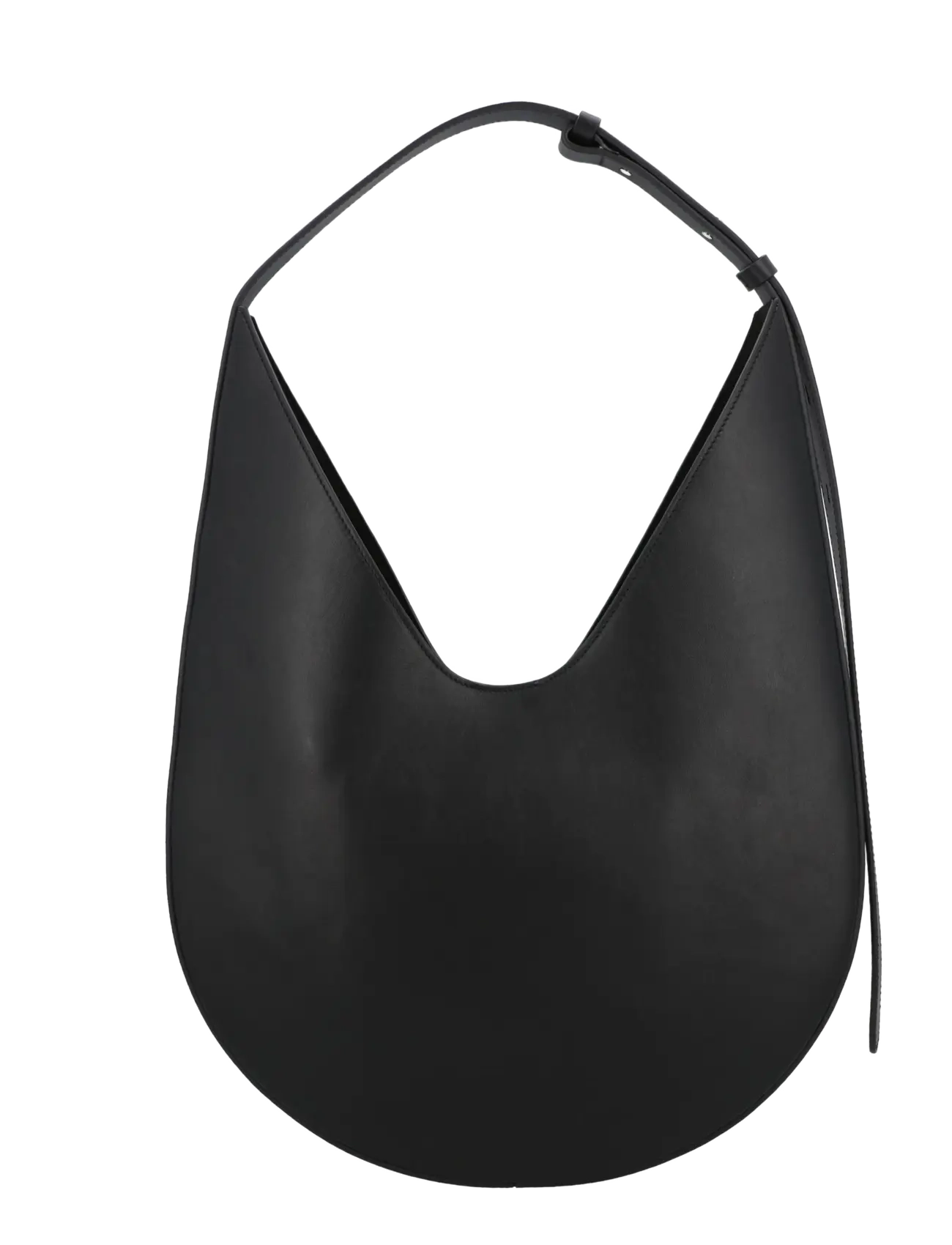 Aesther Ekme - Hobo leather shoulder bag - schultertaschen - black - 2