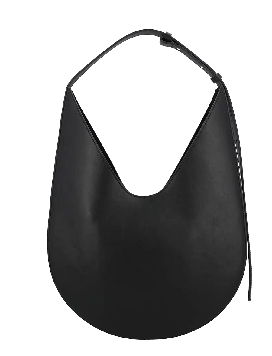 Aesther Ekme - Hobo leather shoulder bag - schultertaschen - black - 2