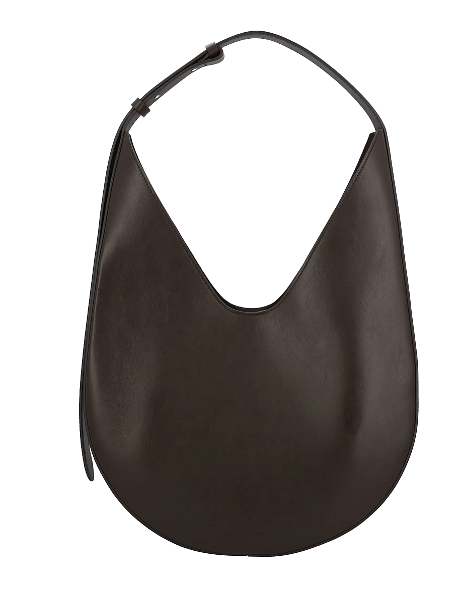 Aesther Ekme - Hobo leather shoulder bag - schultertaschen - brown - 0