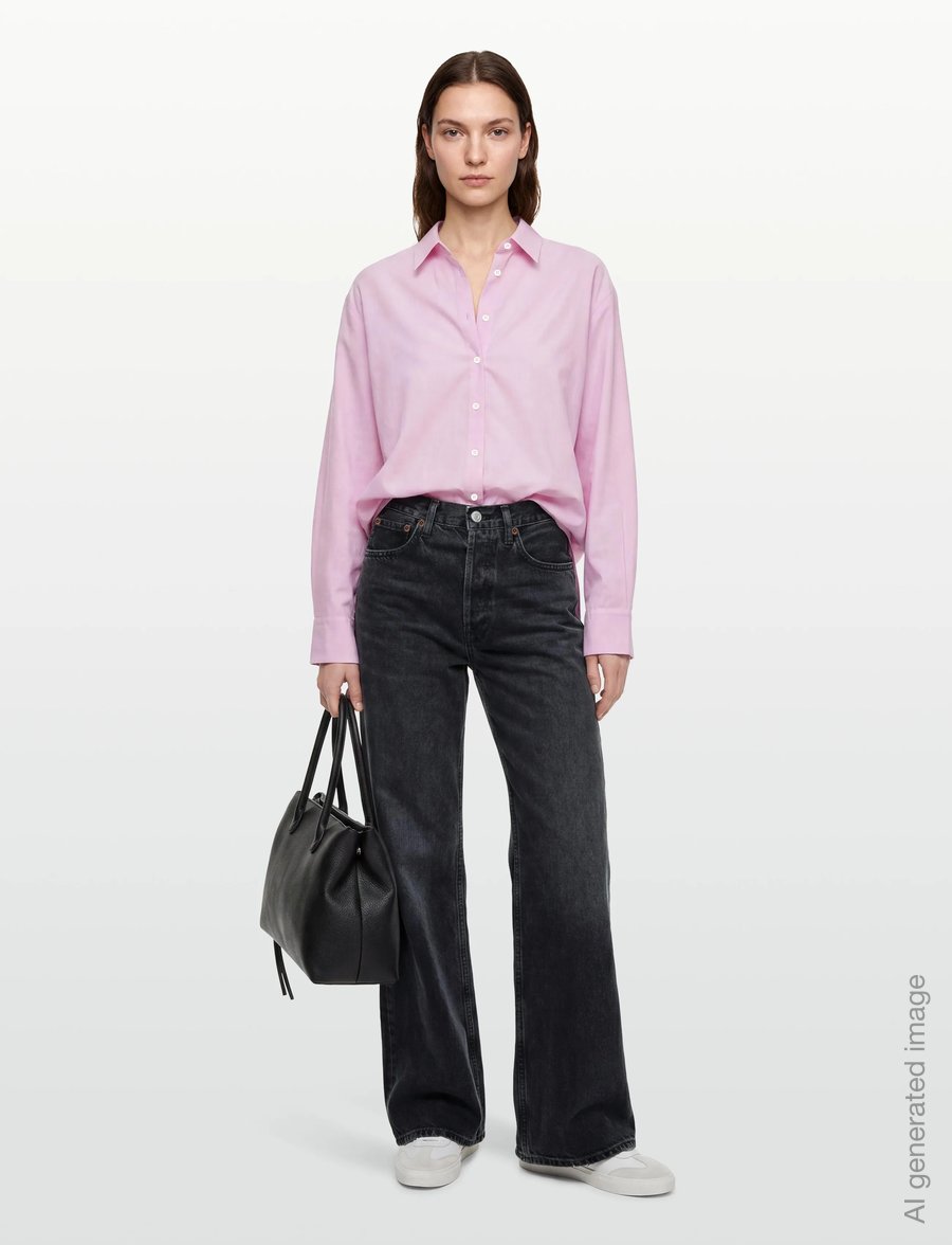 Agolde - DAME JEANS NO CUFF - hosen mit weitem bein - hitch - 0
