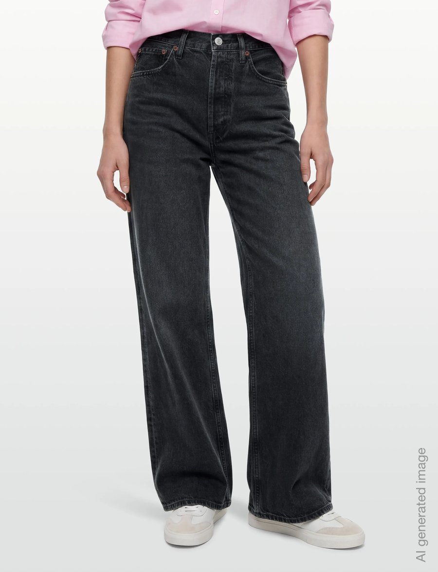 Agolde - DAME JEANS NO CUFF - hosen mit weitem bein - hitch - 3