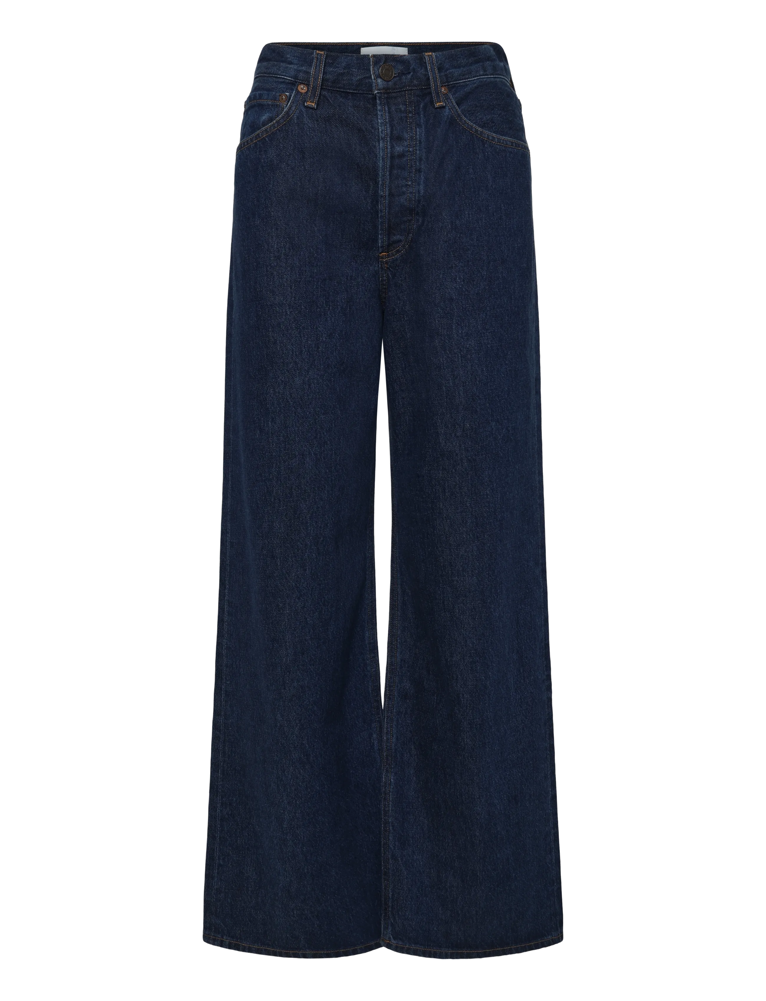 Agolde DAME JEAN NO CUFF - Jeans - FOXLEY / navy