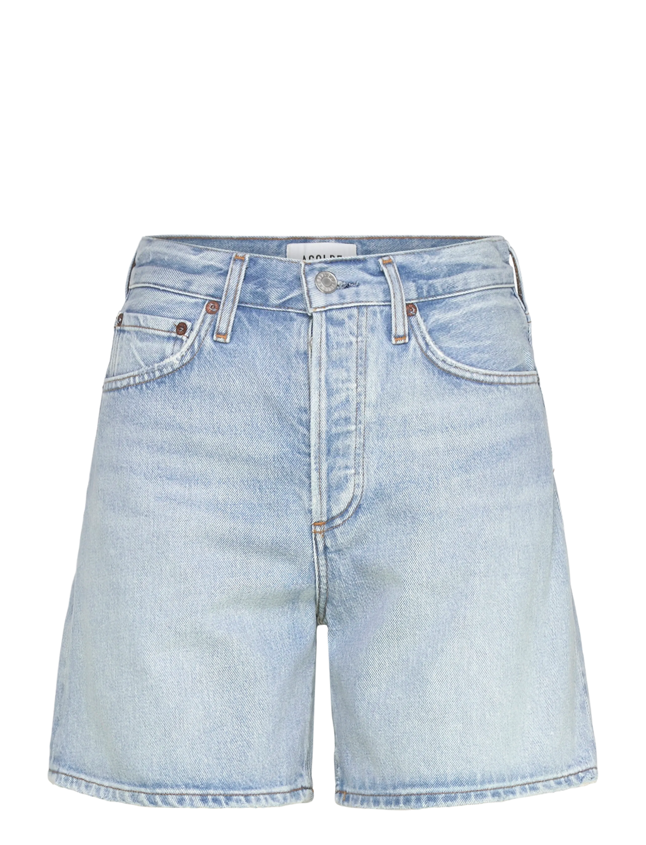 Agolde Dame Short, 24, Blue, Shorts > Denim Shorts, Dame