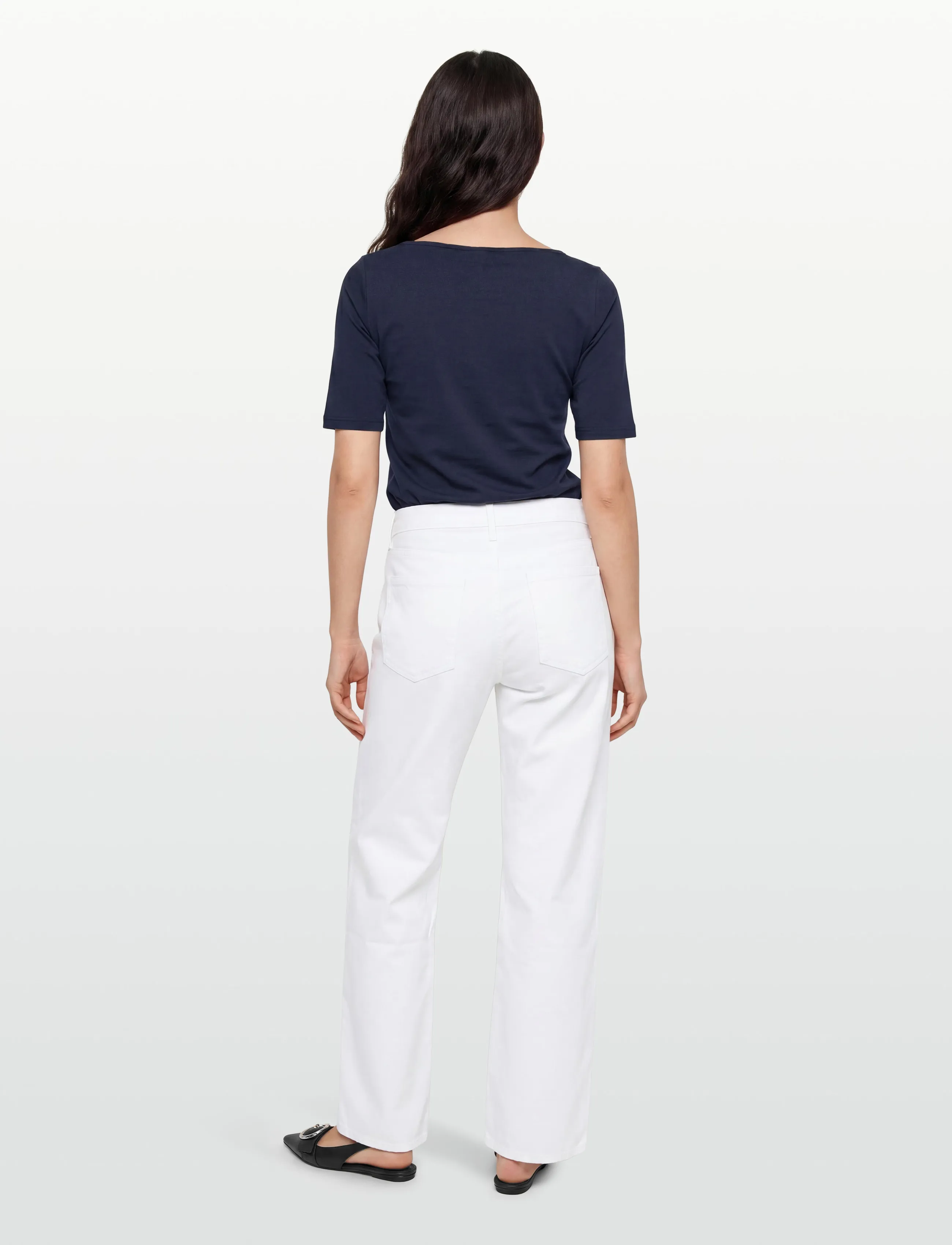 Agolde - LOW RISE LOOSE - hosen mit weitem bein - marshmllow - 4