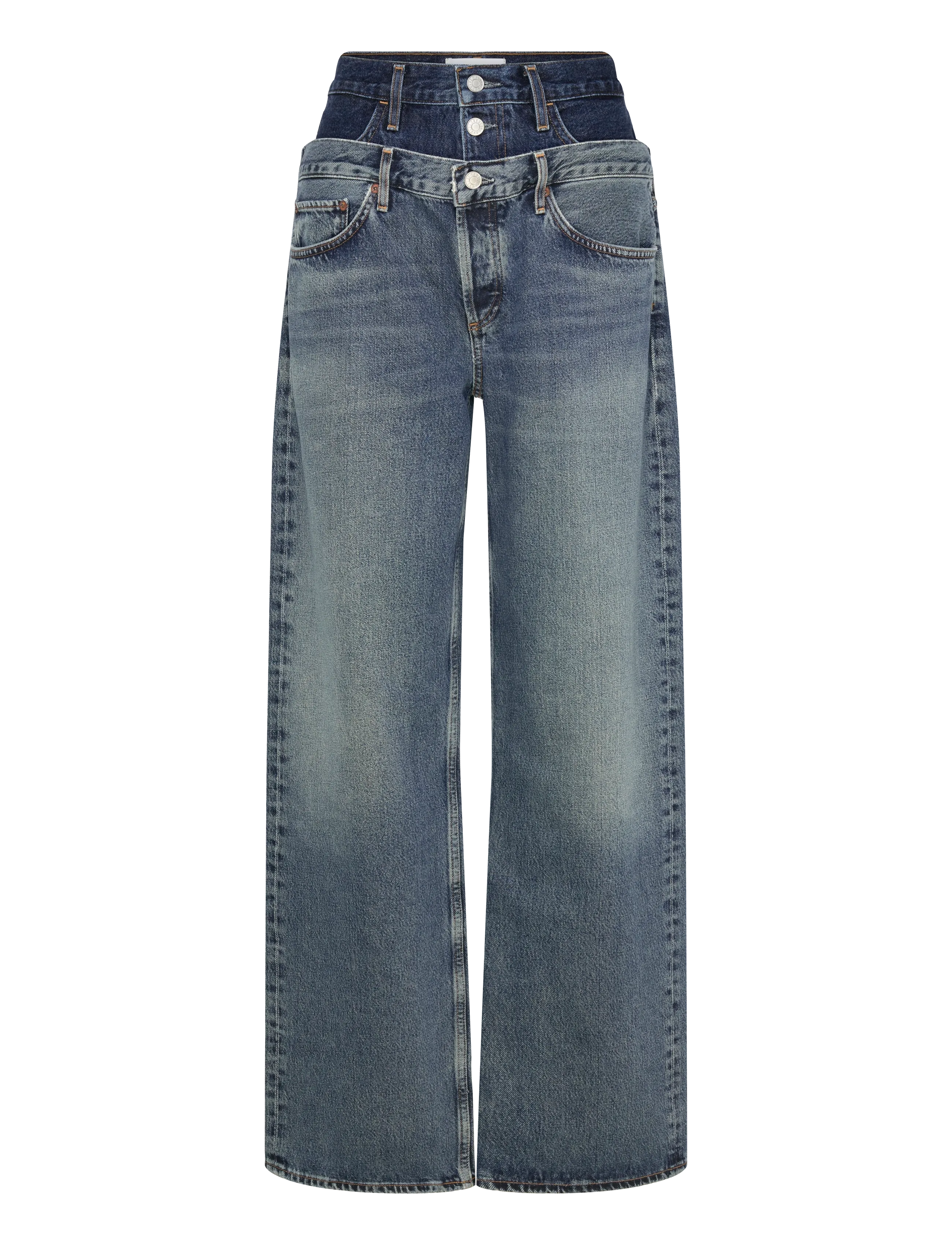 Agolde ELSON JEAN - Hosen mit weitem Bein - PENDULUM/PORTRAIT PENDULUM / blue