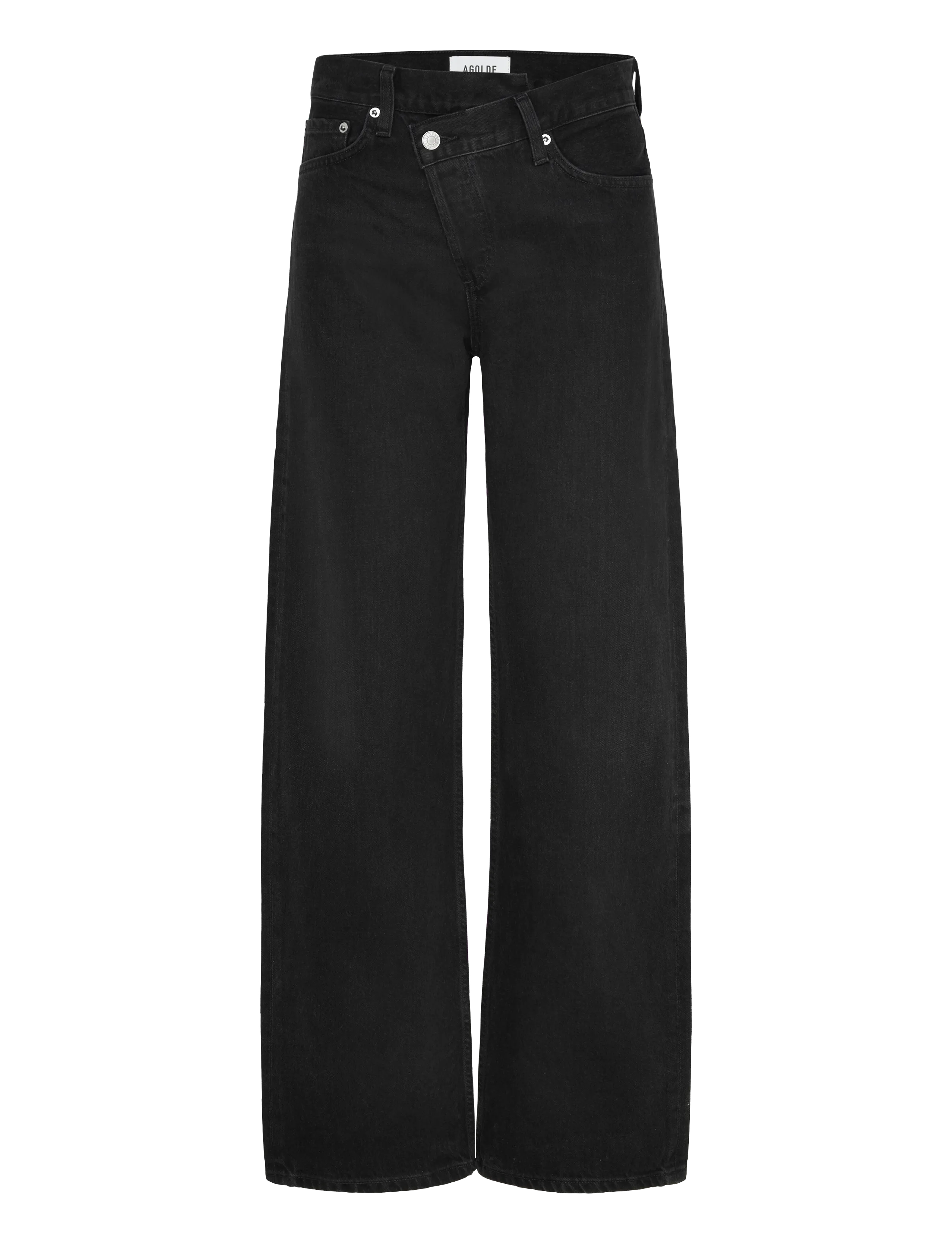 Agolde Arc Criss Cross Jeans, 29, Black, Jeans > Vidde, Dame