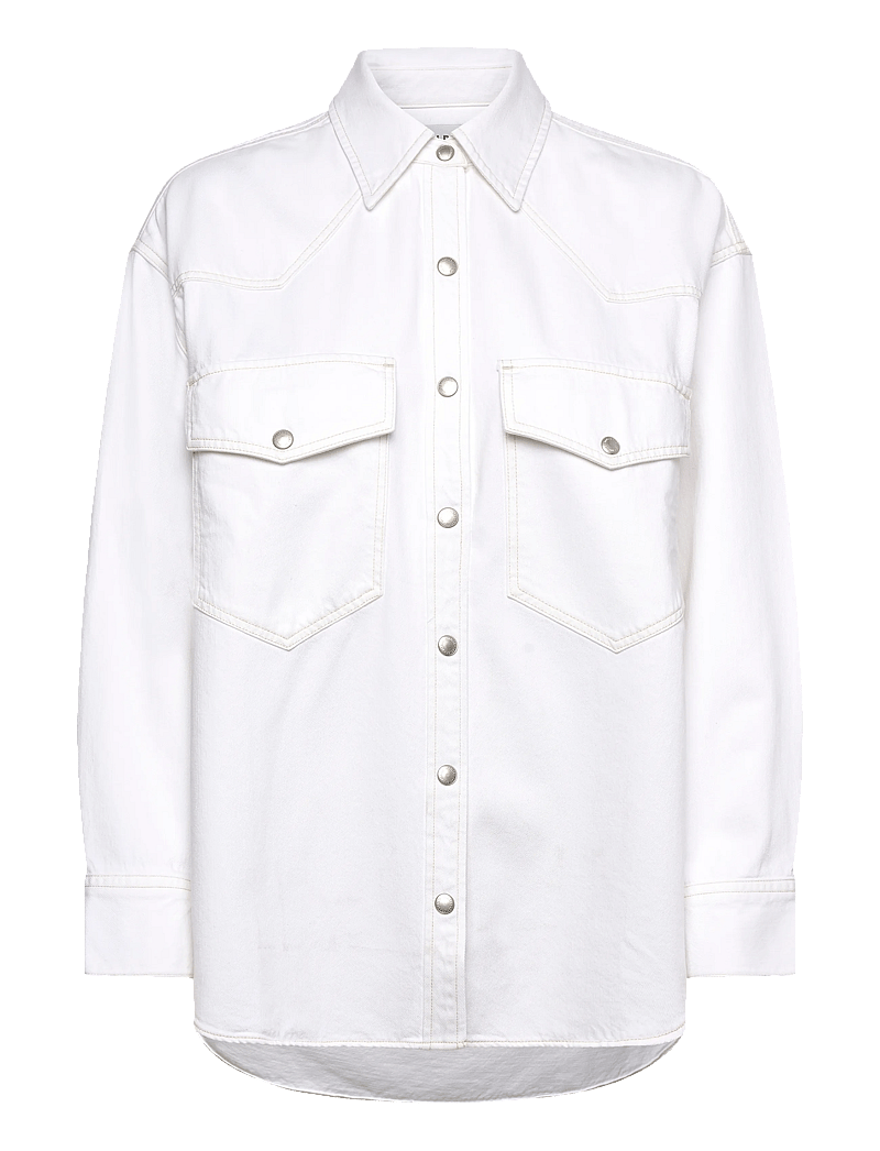 Agolde - LOTTA WESTERN SHIRT - jeanshemden - milkshake - 0
