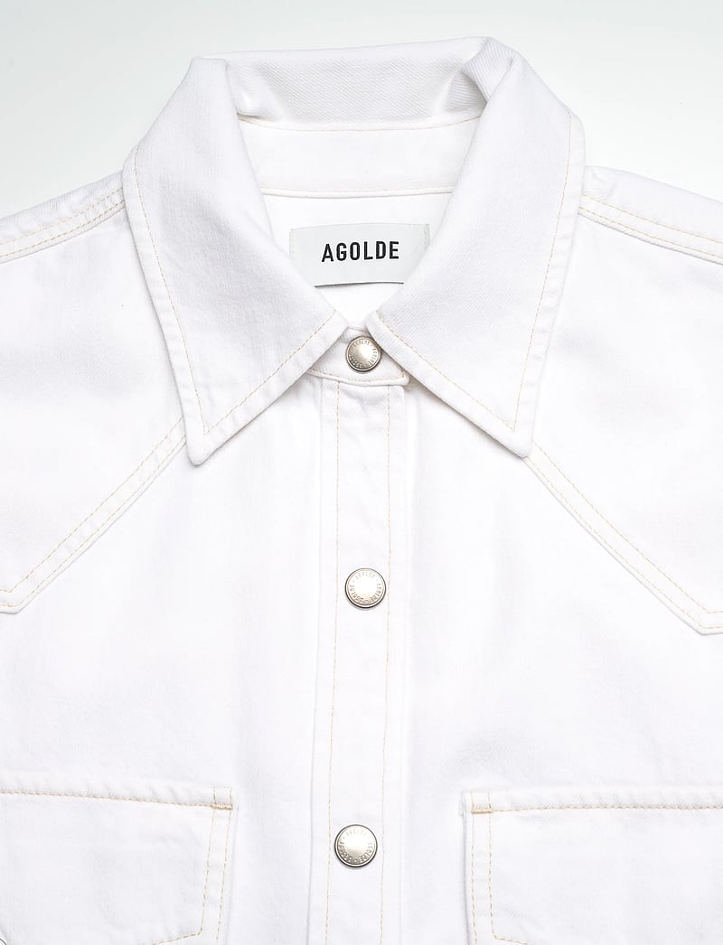 Agolde - LOTTA WESTERN SHIRT - jeanshemden - milkshake - 2