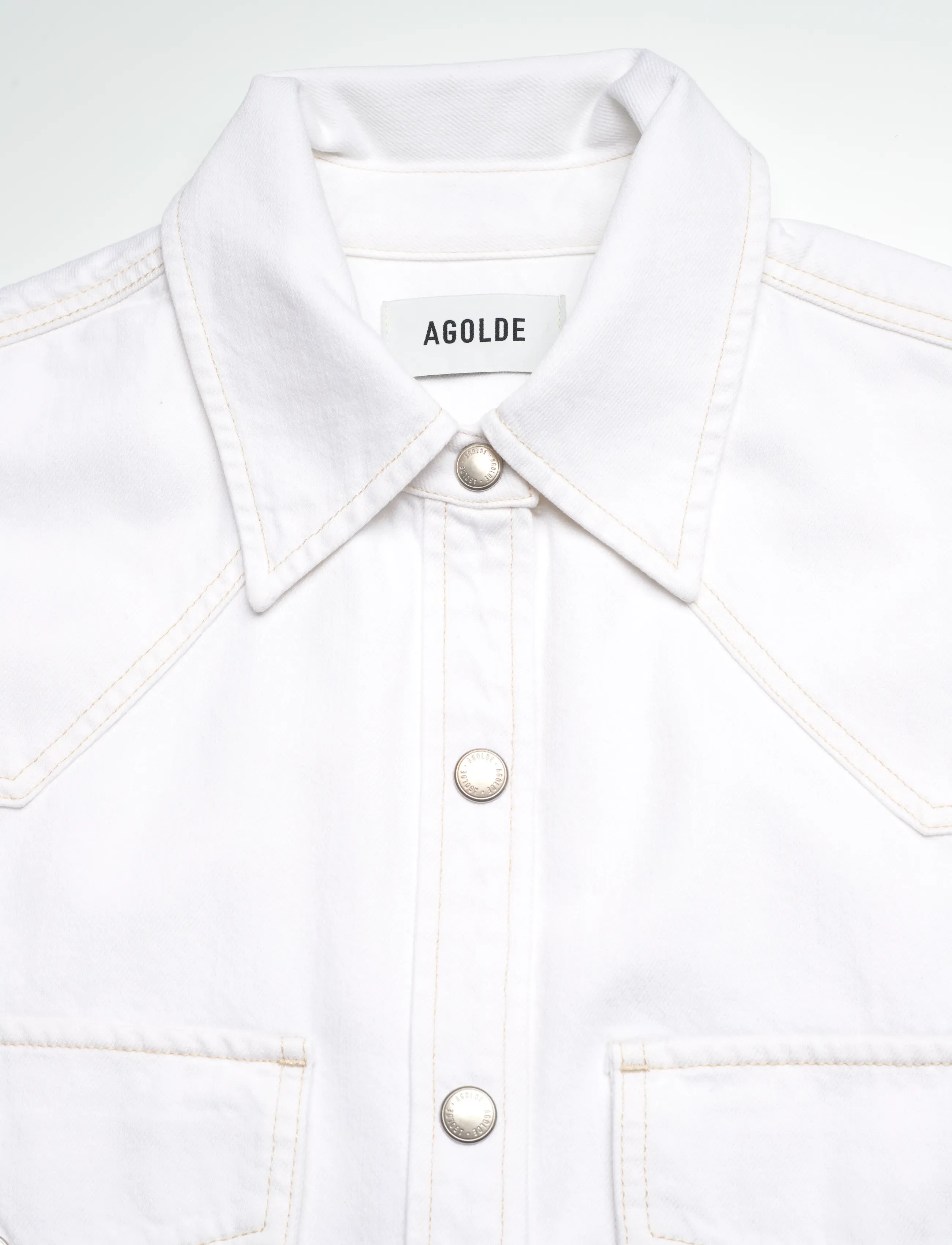 Agolde - LOTTA WESTERN SHIRT - milkshake - 2