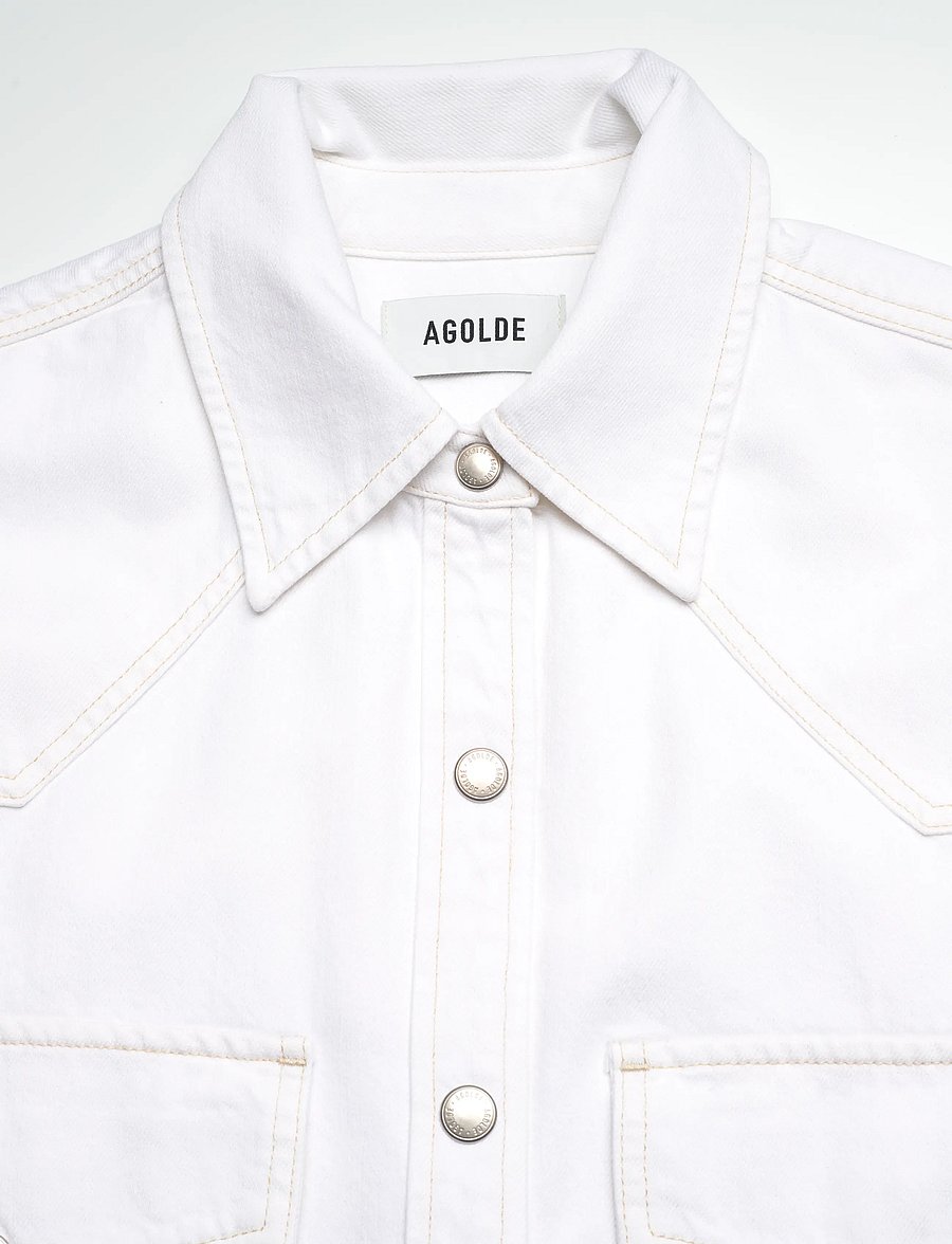 Agolde - LOTTA WESTERN SHIRT - milkshake - 2