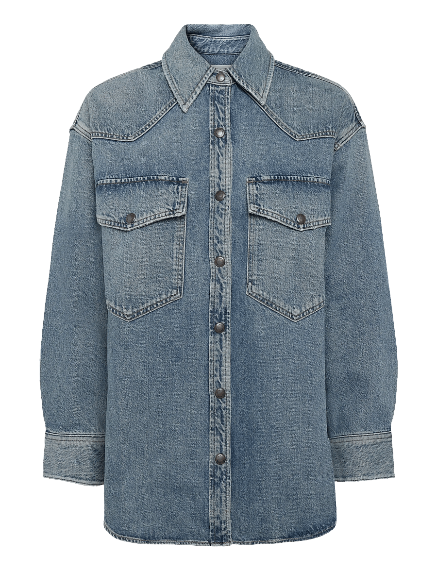Agolde - LOTTA SHIRT - teksasärgid - grade - 1