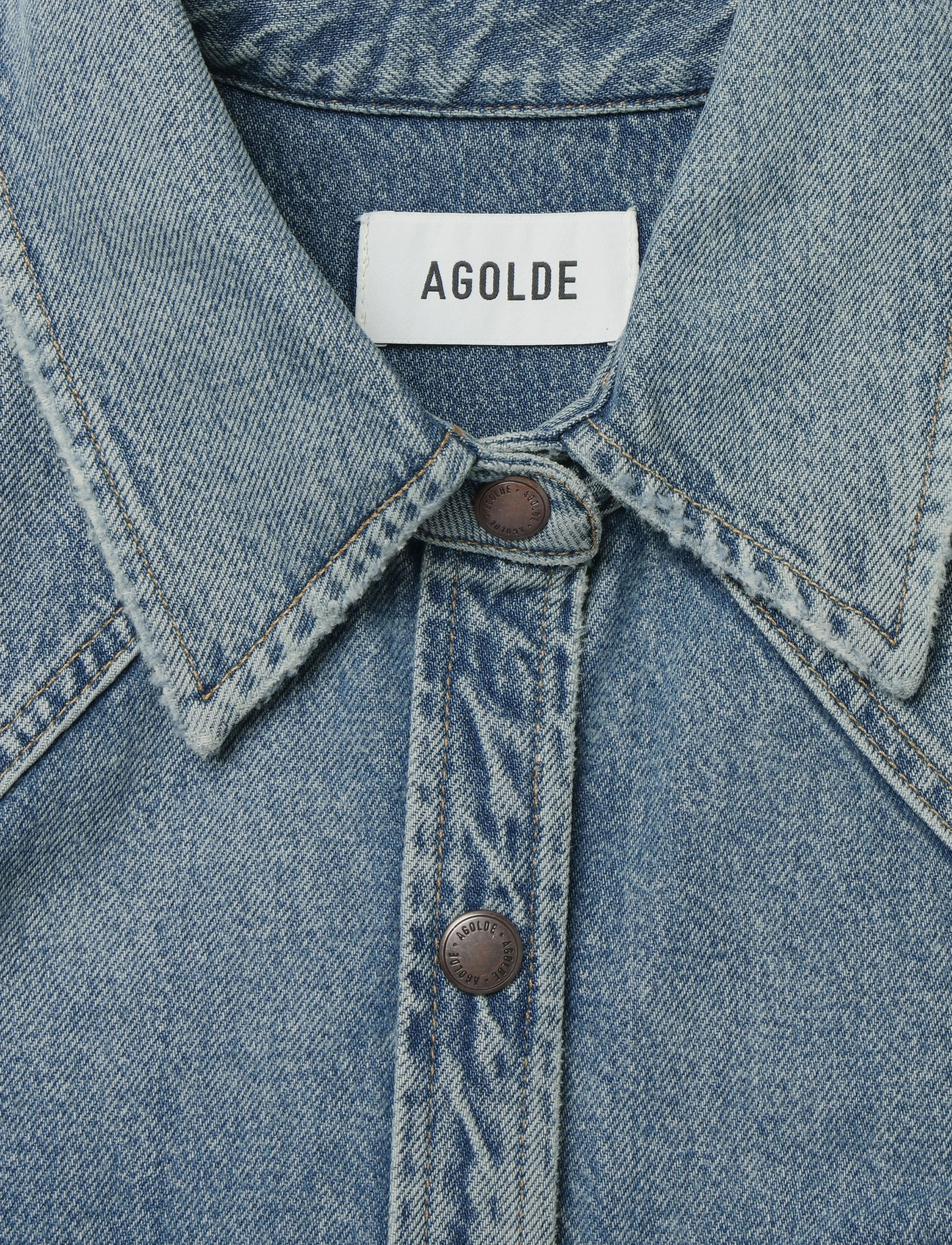 Agolde - LOTTA SHIRT - teksasärgid - grade - 5
