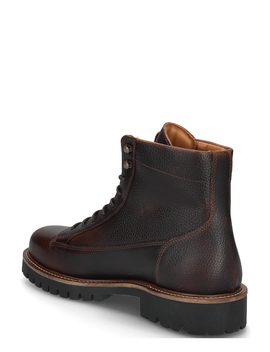 Ahler - A53 13600 - kängor med snörning - brown - 1