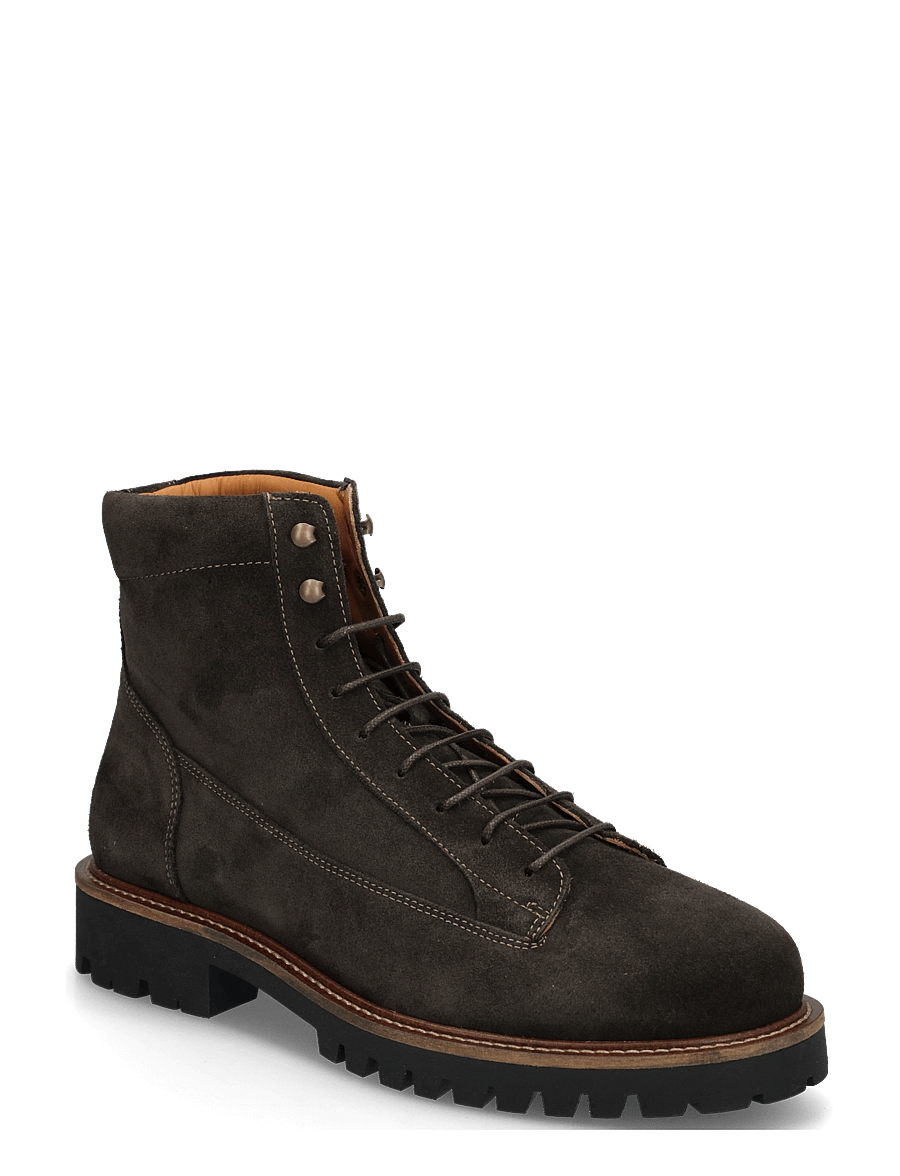 Ahler - A63 13601 - kängor med snörning - brown - 0