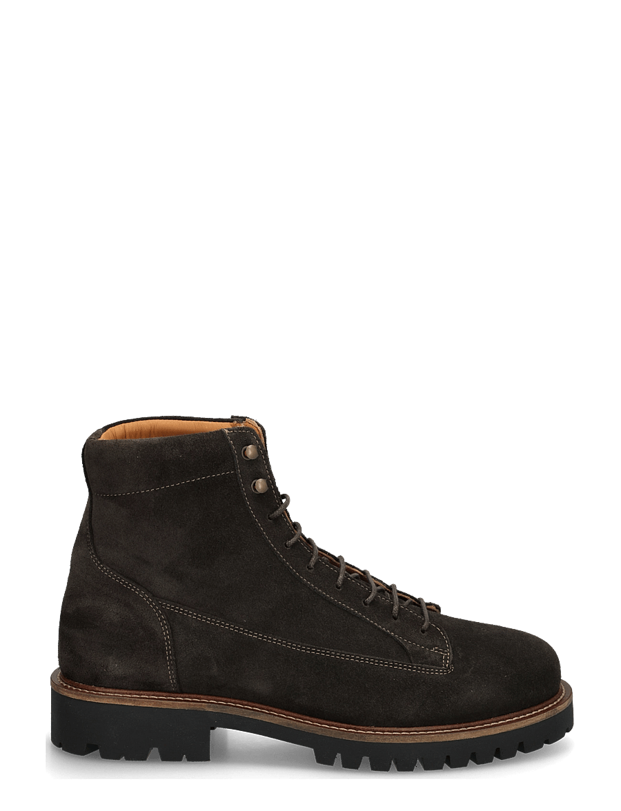 Ahler - A63 13601 - kängor med snörning - brown - 2