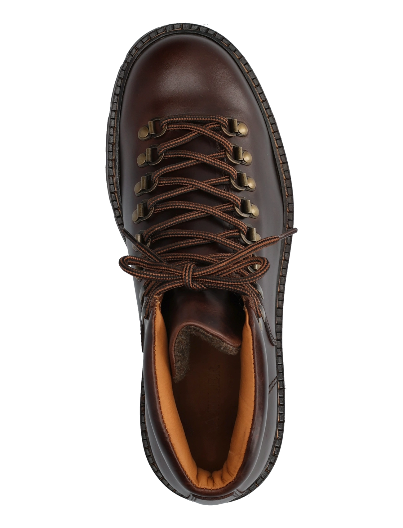 Ahler - A63 88500 - kängor med snörning - brown - 3