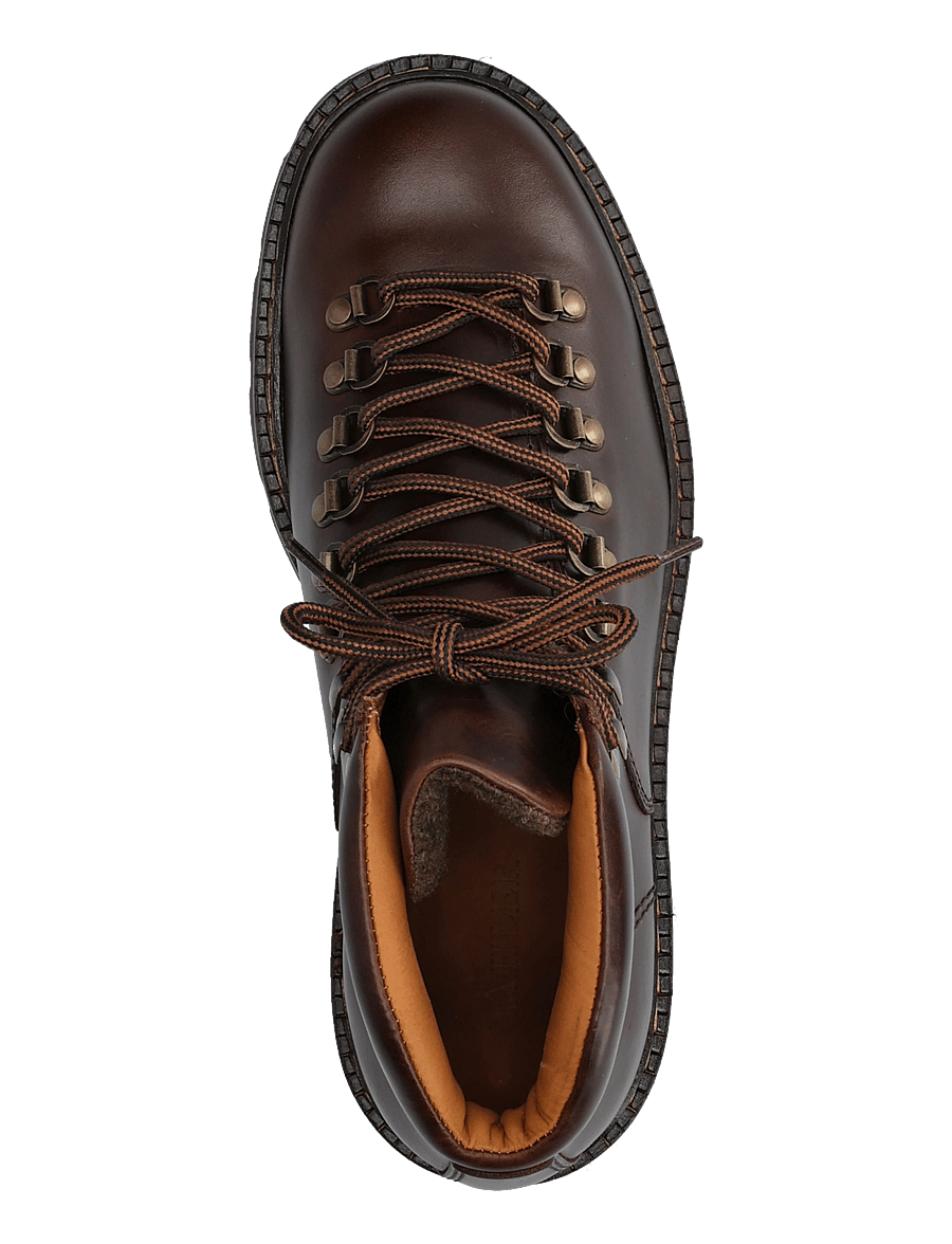 Ahler - A63 88500 - kängor med snörning - brown - 3