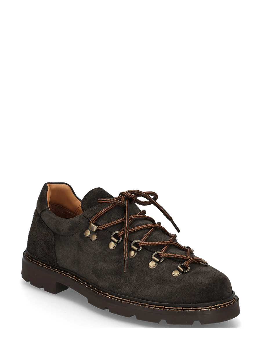 Ahler - A63 88552 - kängor med snörning - dk brown - 0