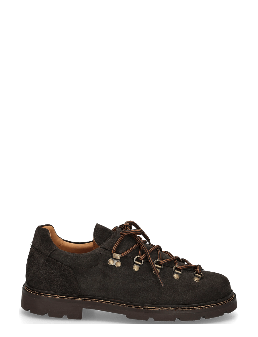 Ahler - A63 88552 - kängor med snörning - dk brown - 2