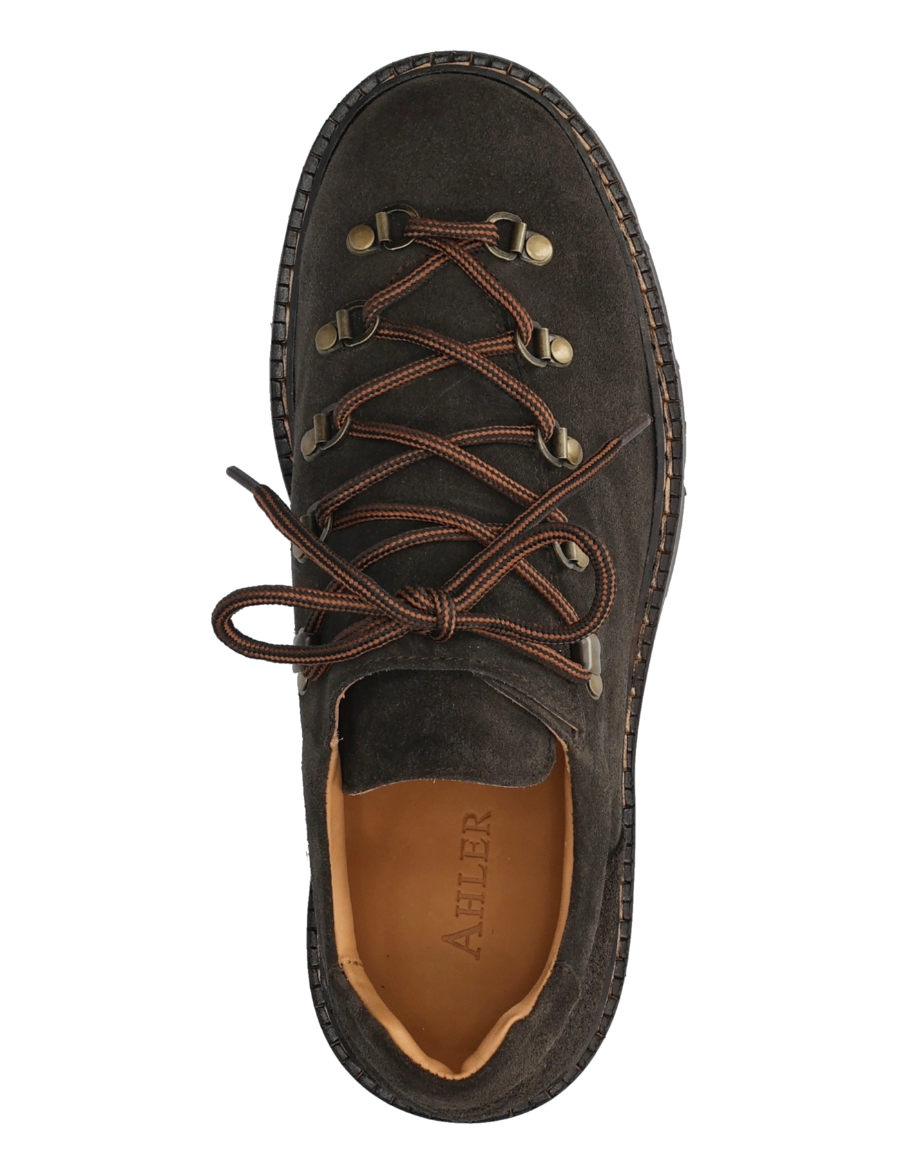 Ahler - A63 88552 - kängor med snörning - dk brown - 3