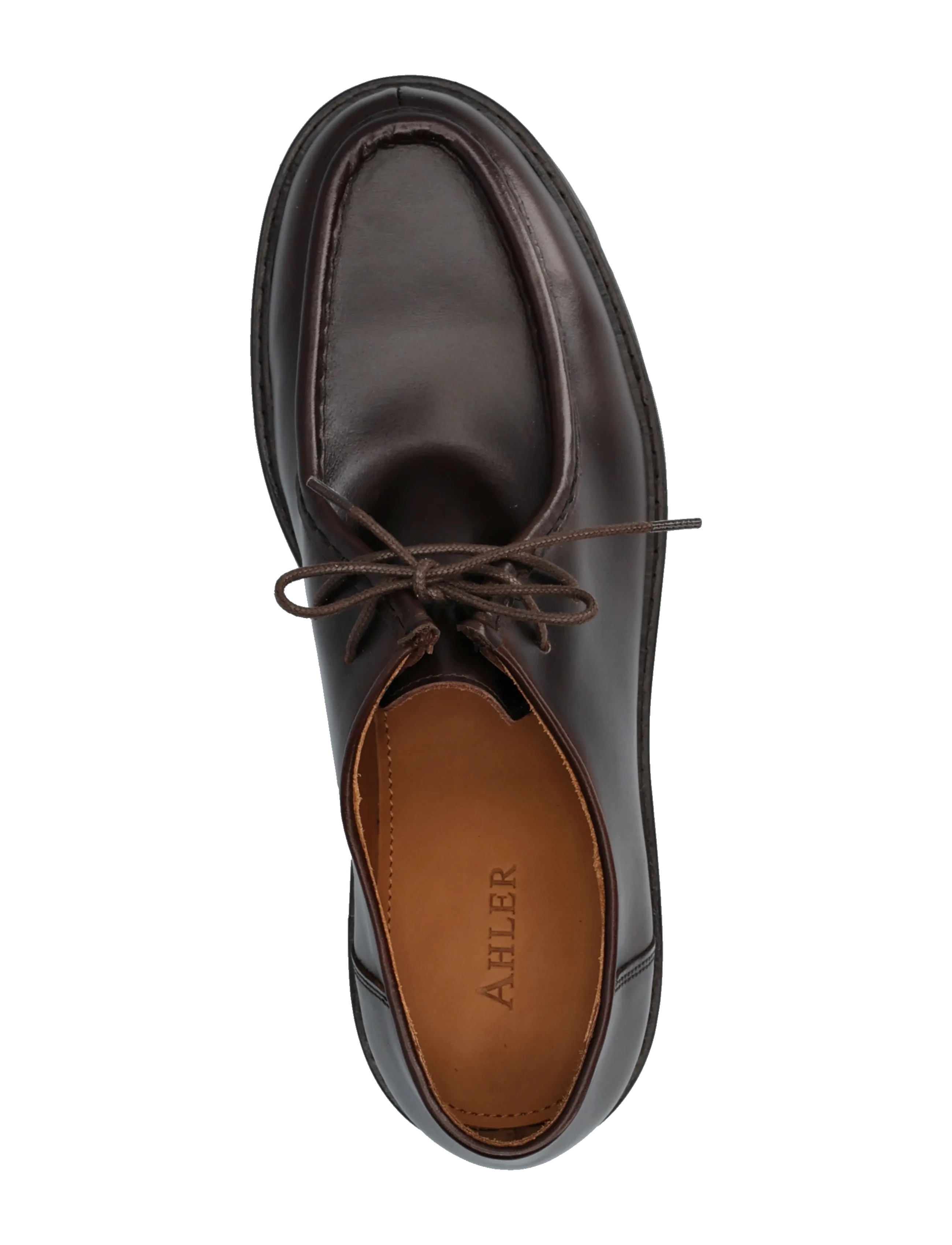 Ahler - ANS 95600 - moc toe sko - dk brown - 3