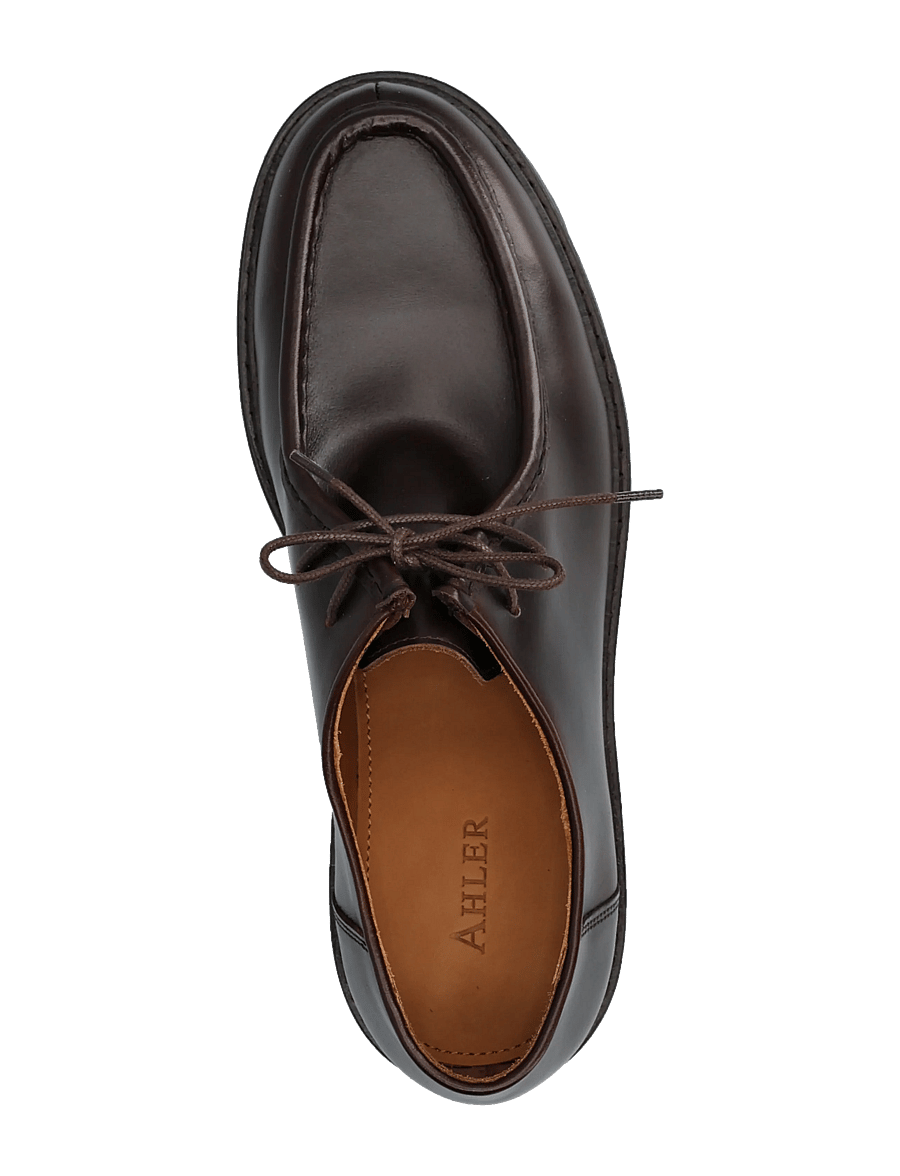 Ahler - ANS 95600 - moc toe skor - dk brown - 3
