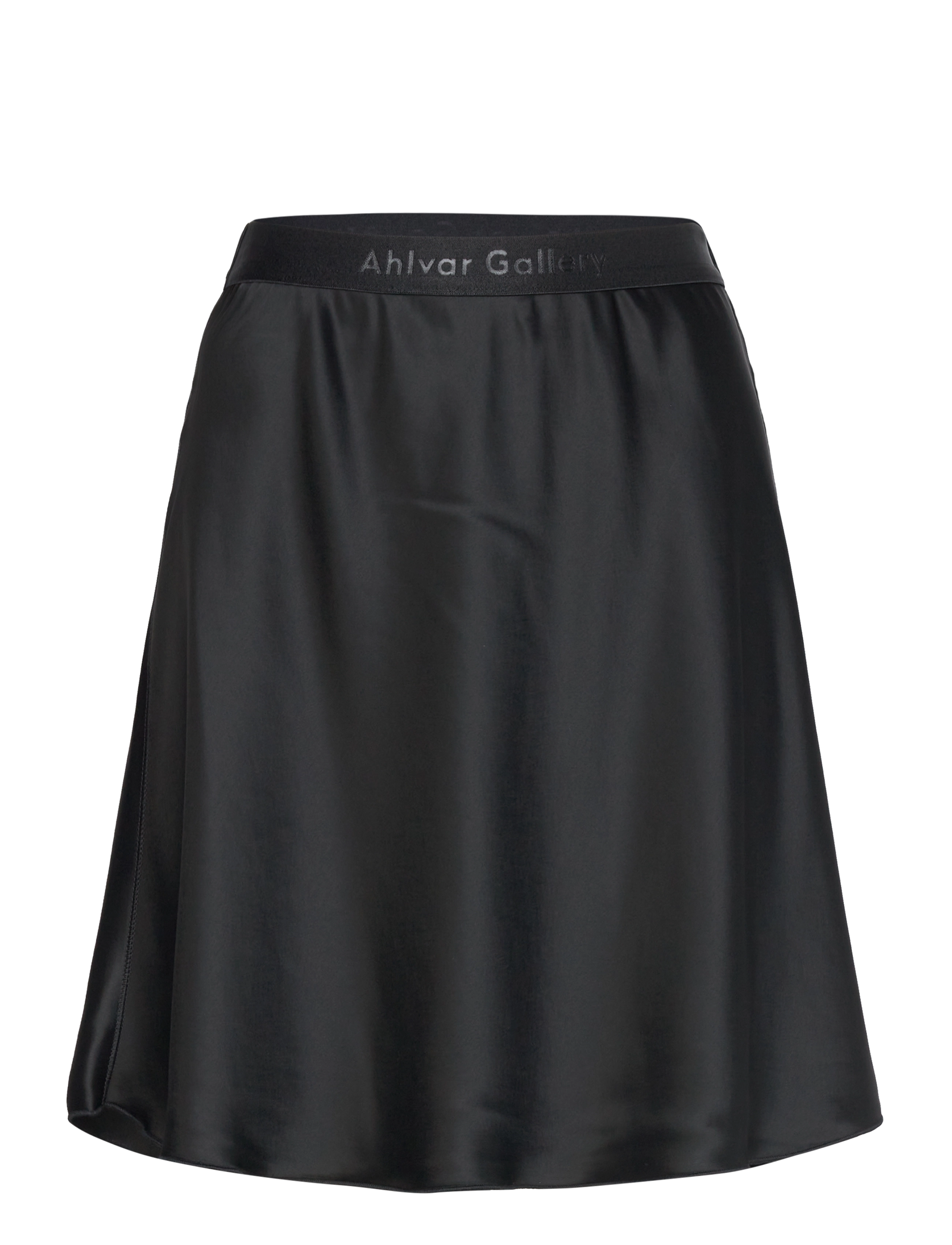 AHLVAR GALLERY Hana Kurz Satin Rock Schwarz - M - Damen