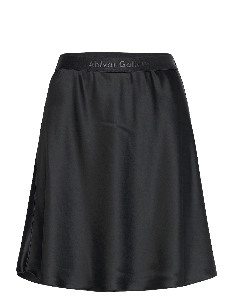 Ahlvar Gallery - Hana short satin skirt - satininiai sijonai - black - 1