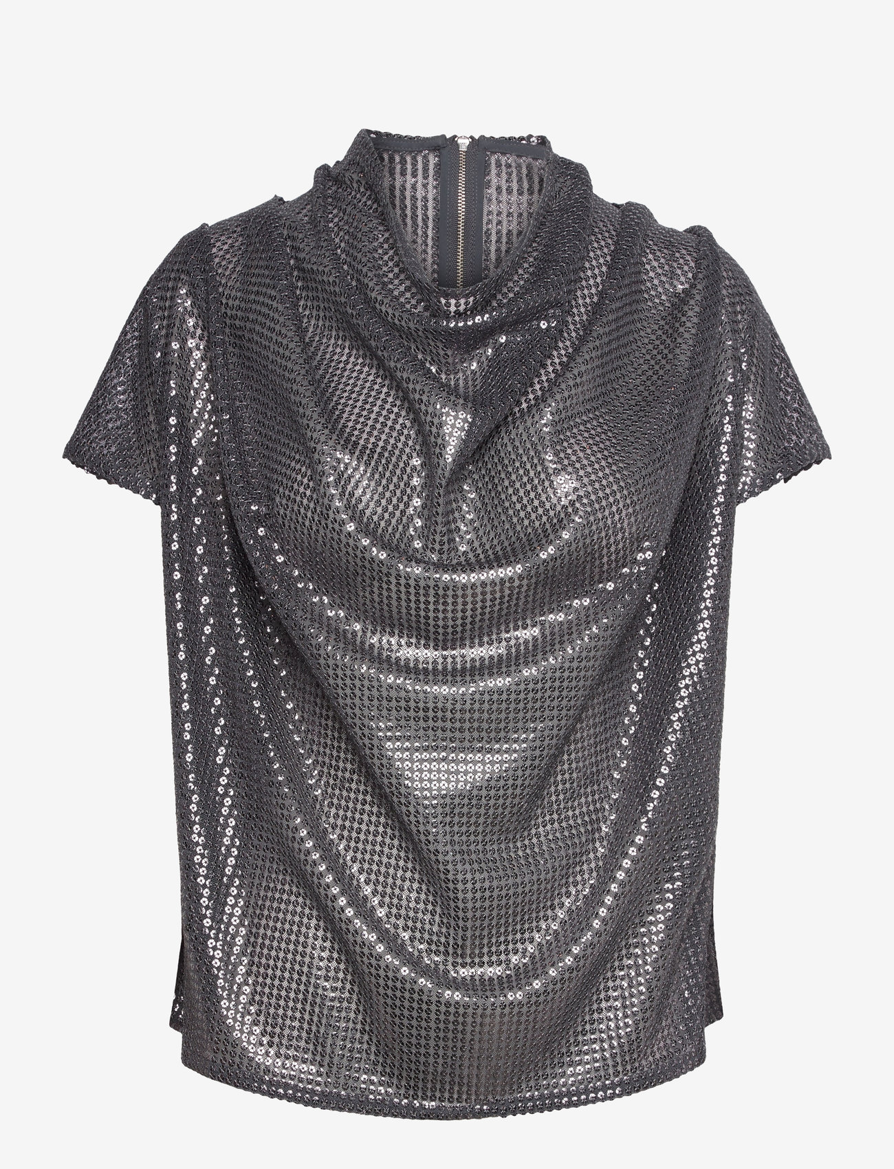 Ahlvar Gallery - Milly sequin top - dark grey - 1