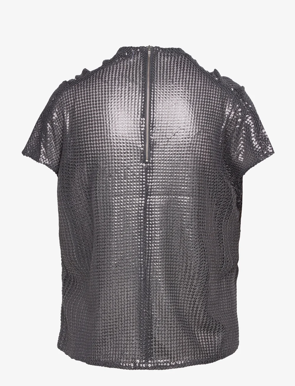 Ahlvar Gallery Milly Sequin Top Dark Grey Grey 169 Boozt