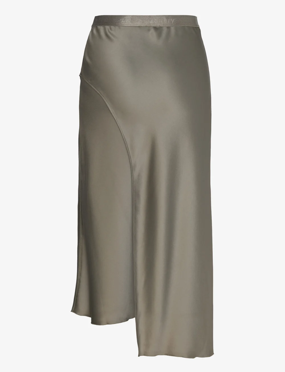Ahlvar Gallery - Saya satin skirt - satinnederdele - light military - 2
