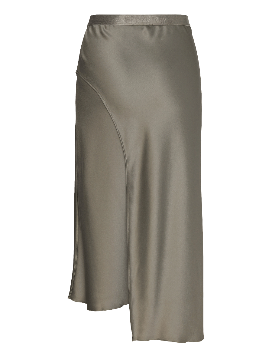 Ahlvar Gallery - Saya satin skirt - satinröcke - light military - 2