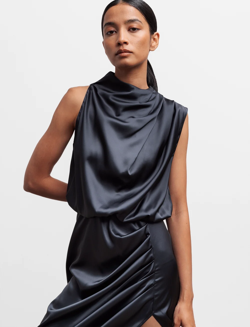 Ahlvar Gallery - Tilda dress - festkjoler - blue grey - 3