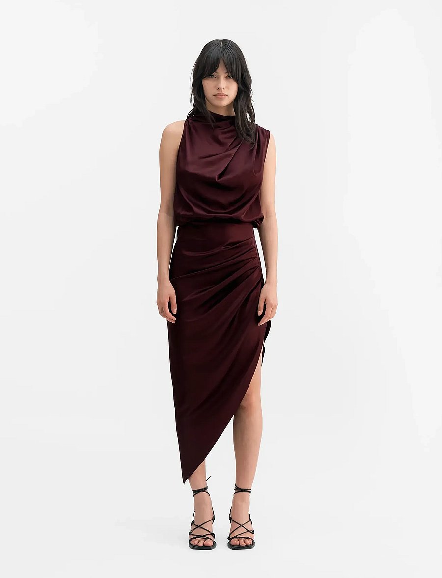 Ahlvar Gallery - Tilda dress - abendkleider - burgundy - 0
