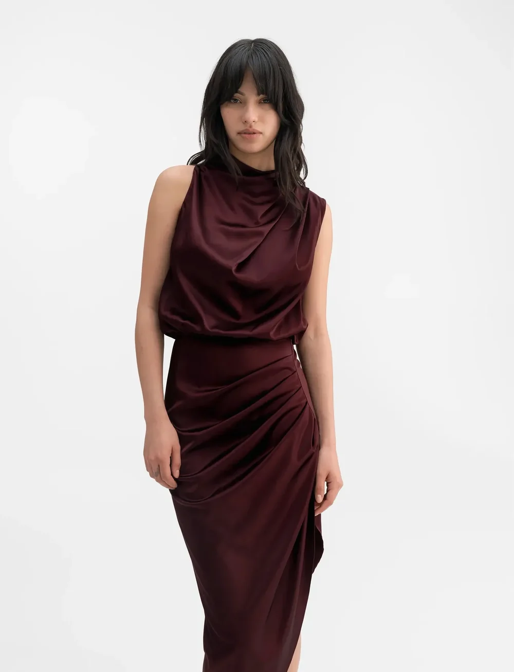 Ahlvar Gallery - Tilda dress - festkjoler - burgundy - 4