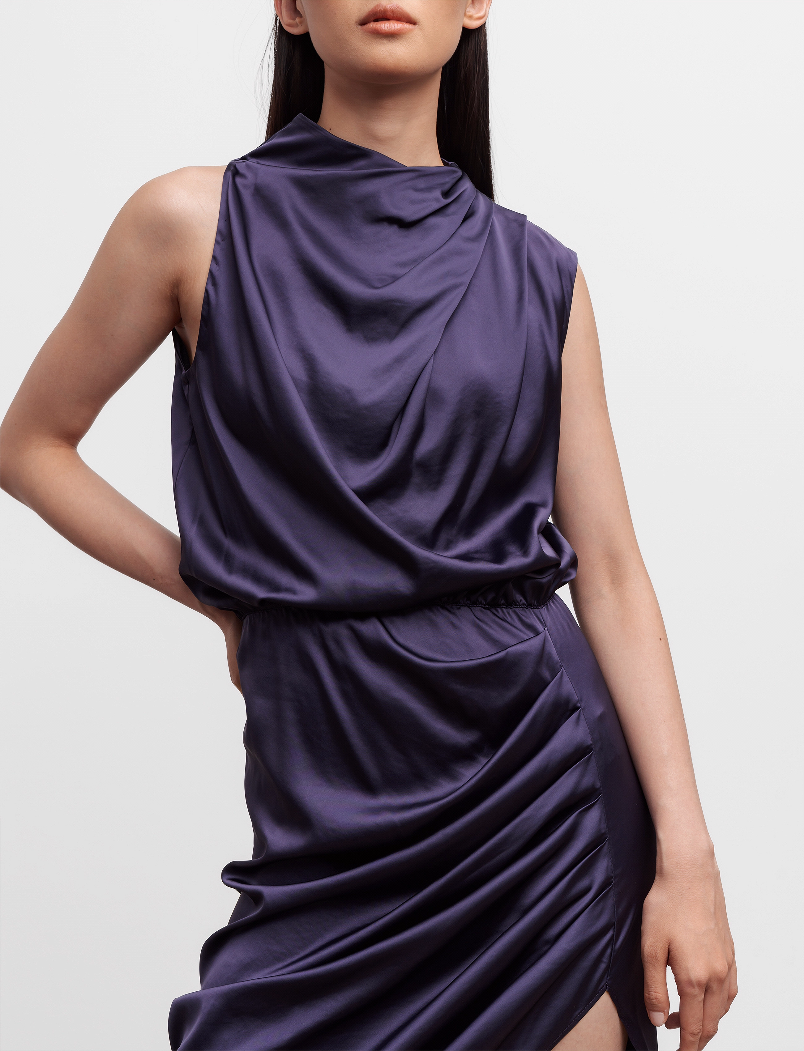 Ahlvar Gallery - Tilda dress - festtøj til outletpriser - plum - 3