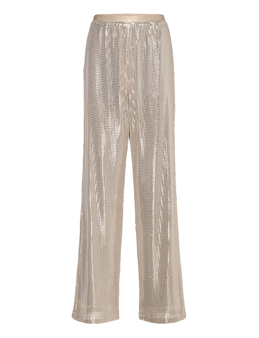 Ahlvar Gallery - Ayla sequin trousers - hose mit geradem bein - cream - 1