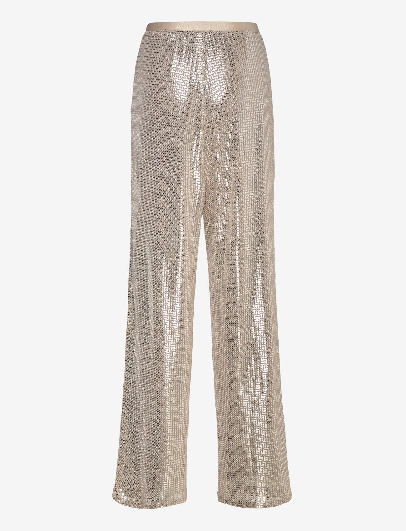 Ahlvar Gallery - Ayla sequin trousers - raka byxor - cream - 2