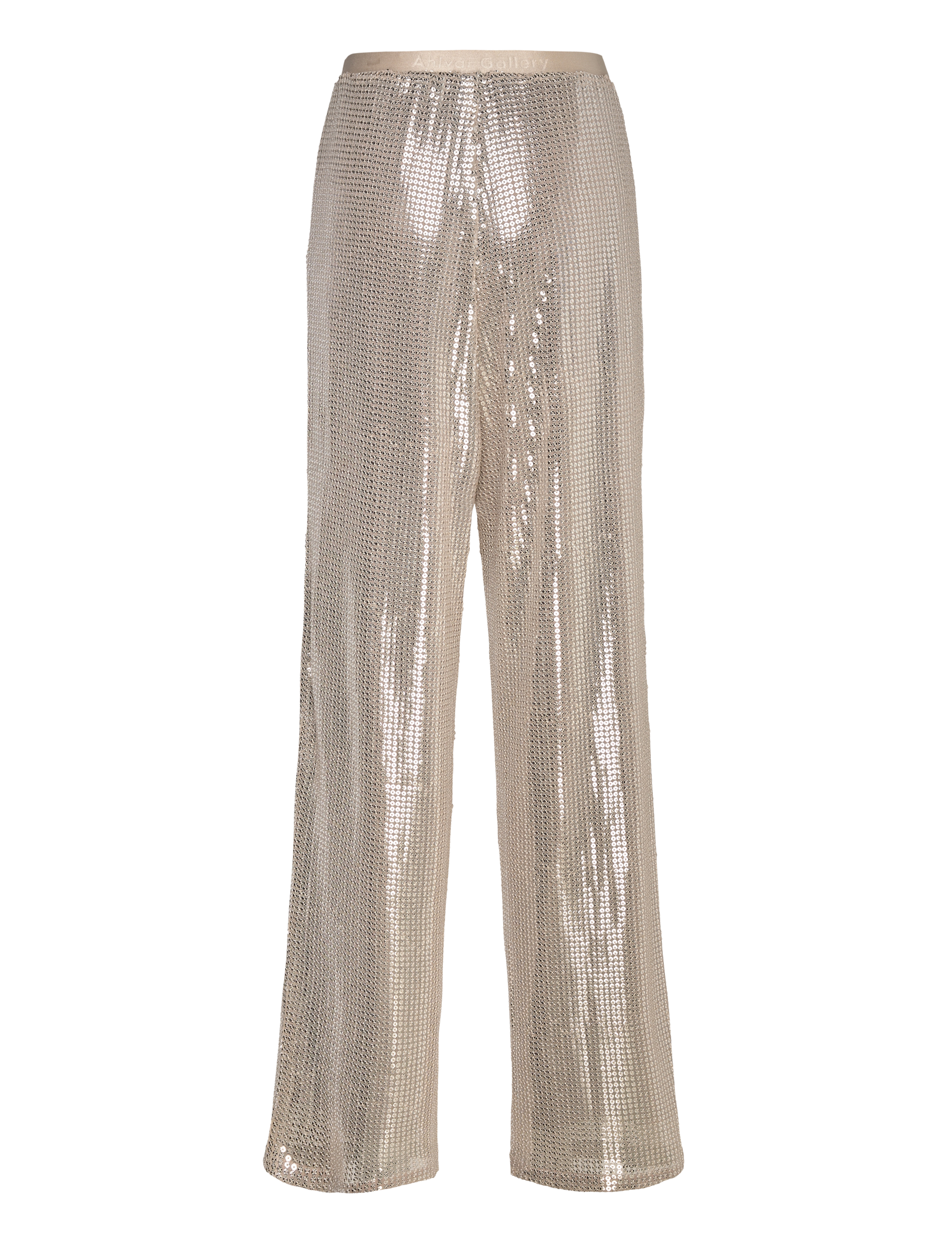 Ahlvar Gallery - Ayla sequin trousers - straight leg hosen - cream - 2